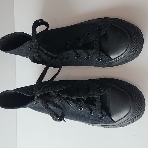 Converse Shoes - Converse Allstars All Black High tops Size 7.5
